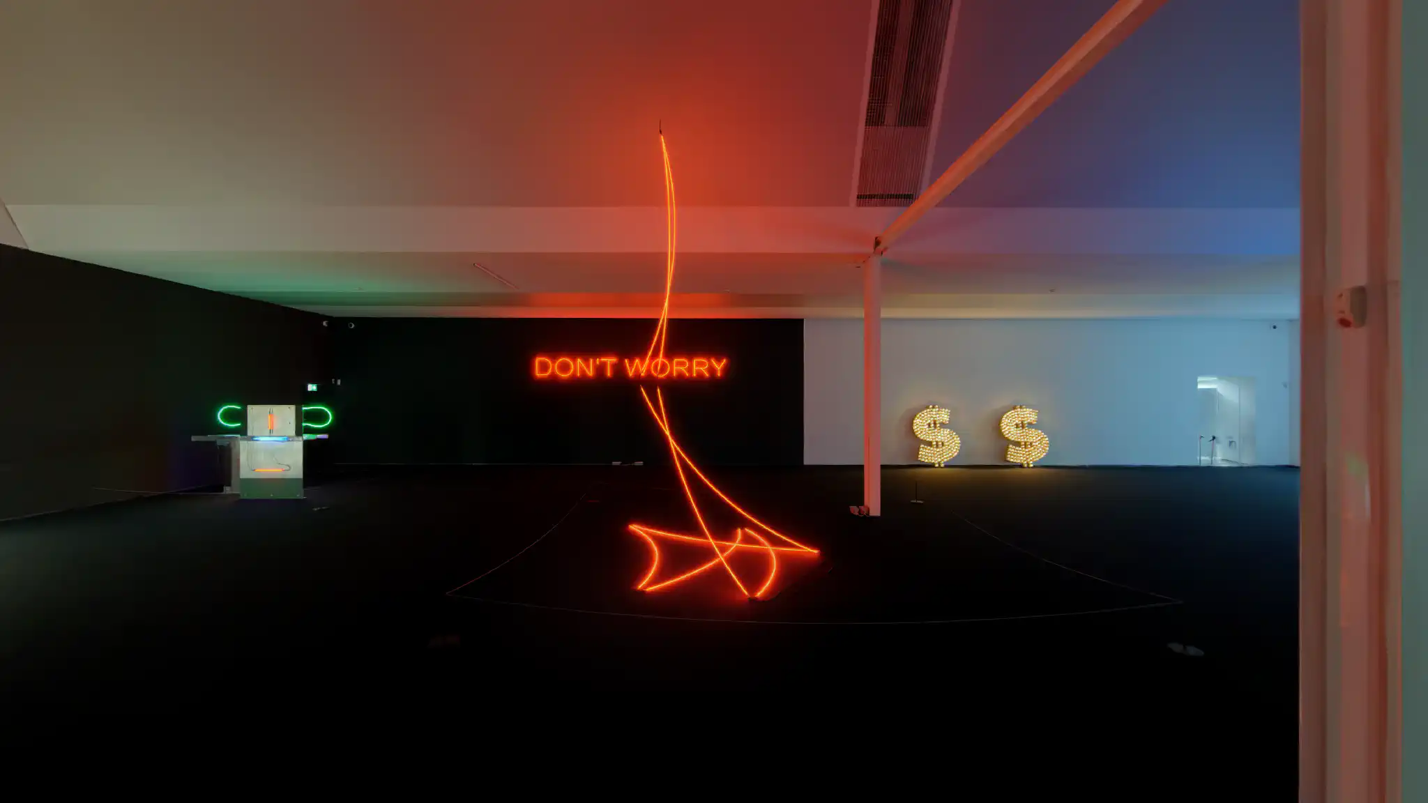 François Morellet: Lamentable ⌀ 820 cm rouge